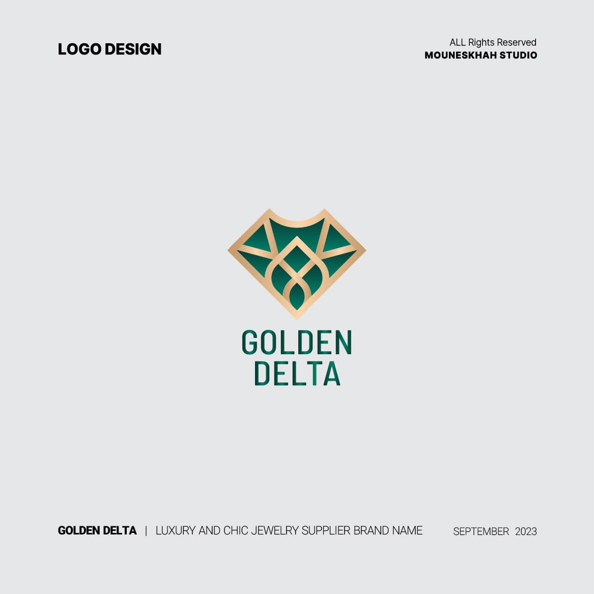 طراحی لوگو برند گلدن دلتا | GOLDEN DELTA — کاربرد