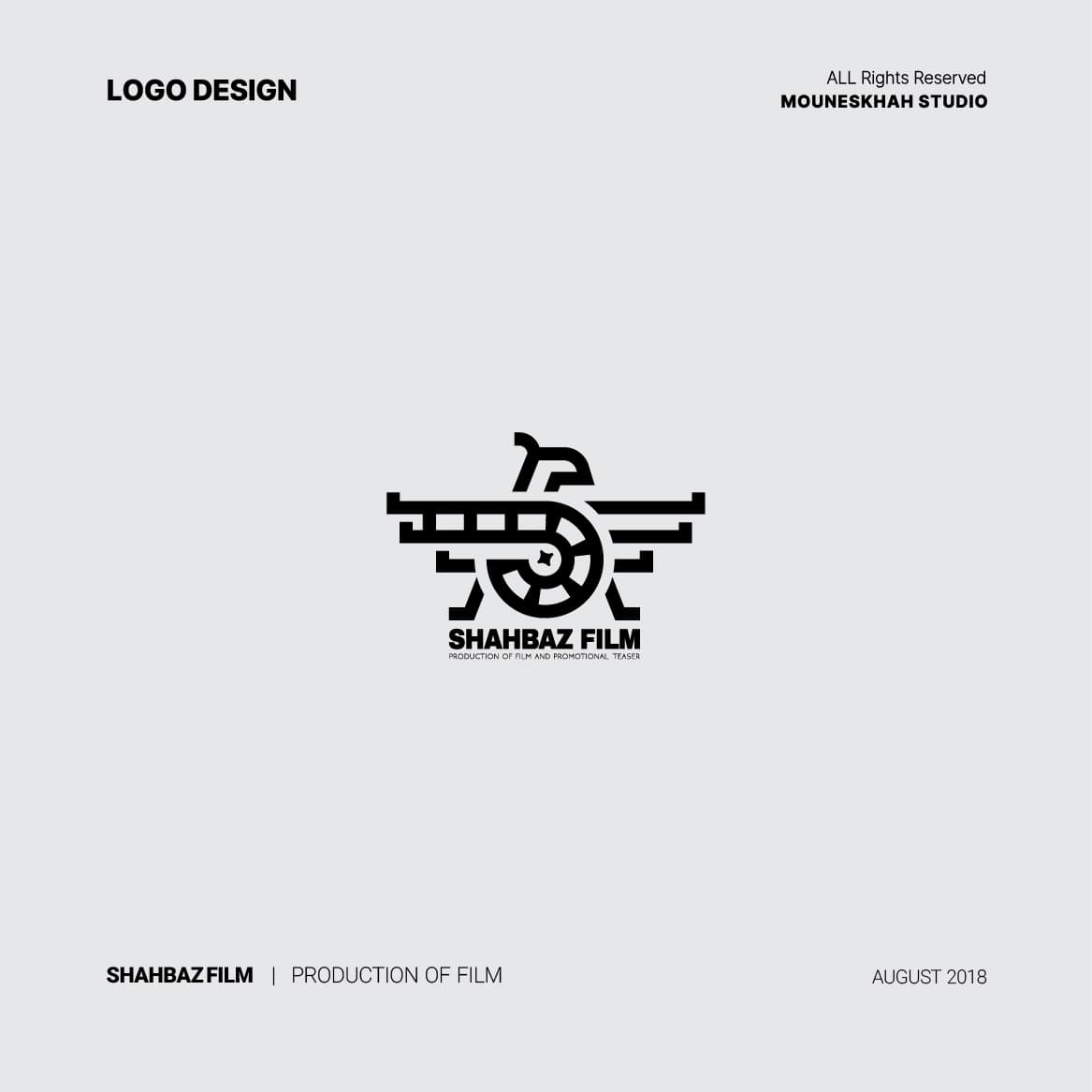 طراحی لوگو برای برند شهباز فیلم | SHAHBAZ FILM — کاربرد