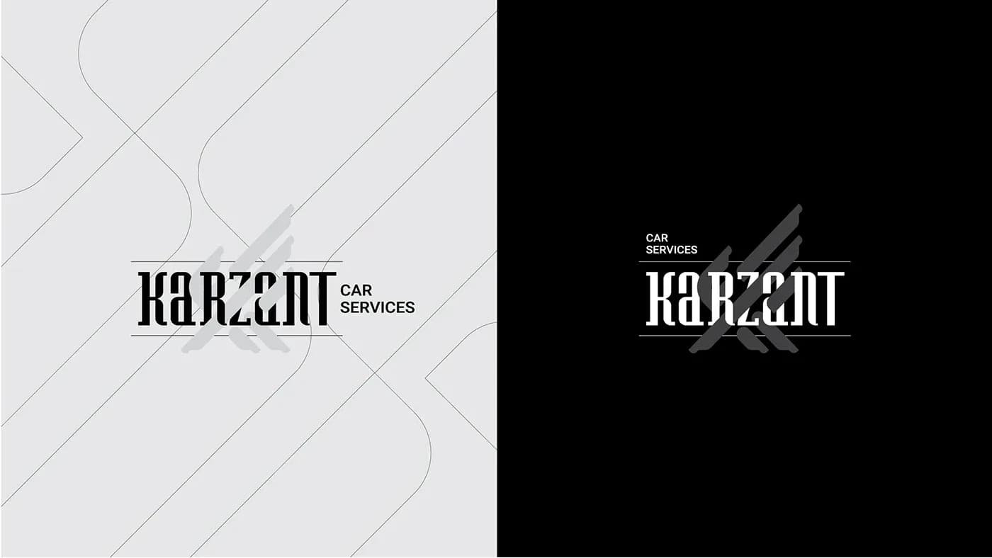 طراحی لوگو برند کارزنت | KARZANT — کاربرد