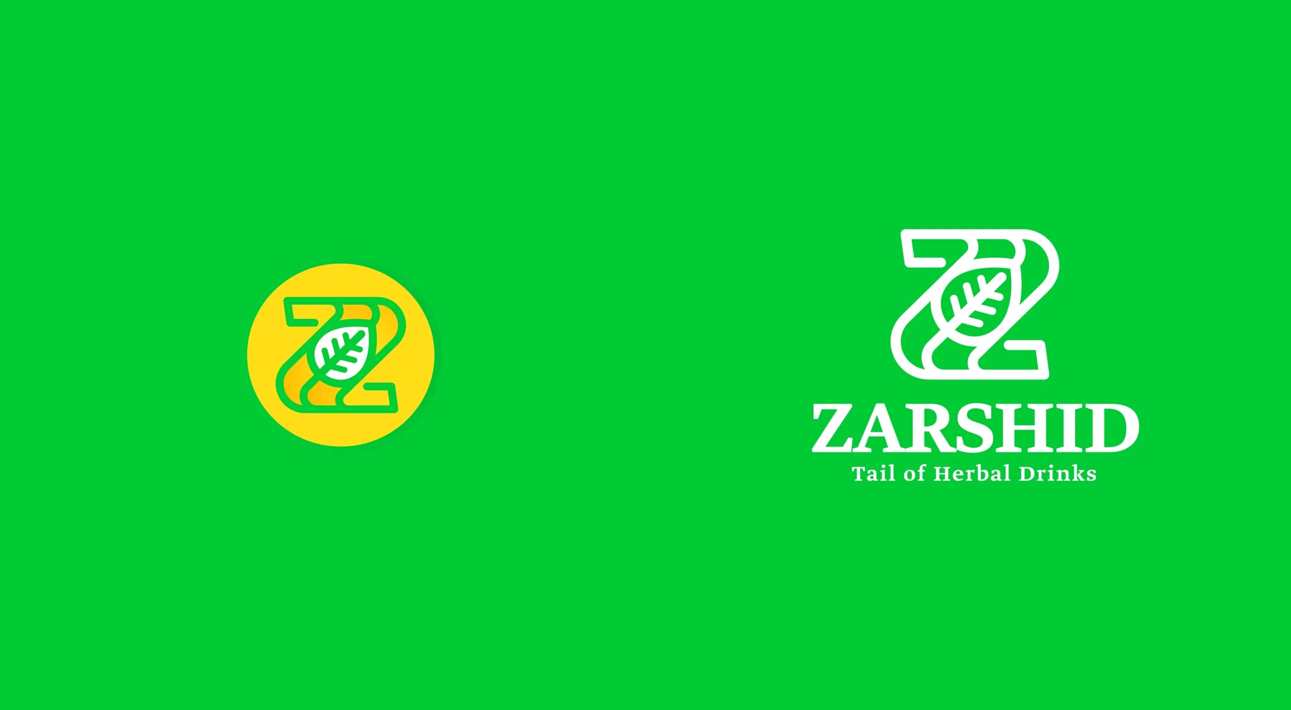 طراحی لوگو برند زرشید | ZARSHID — لوگو روی رنگ سازمانی