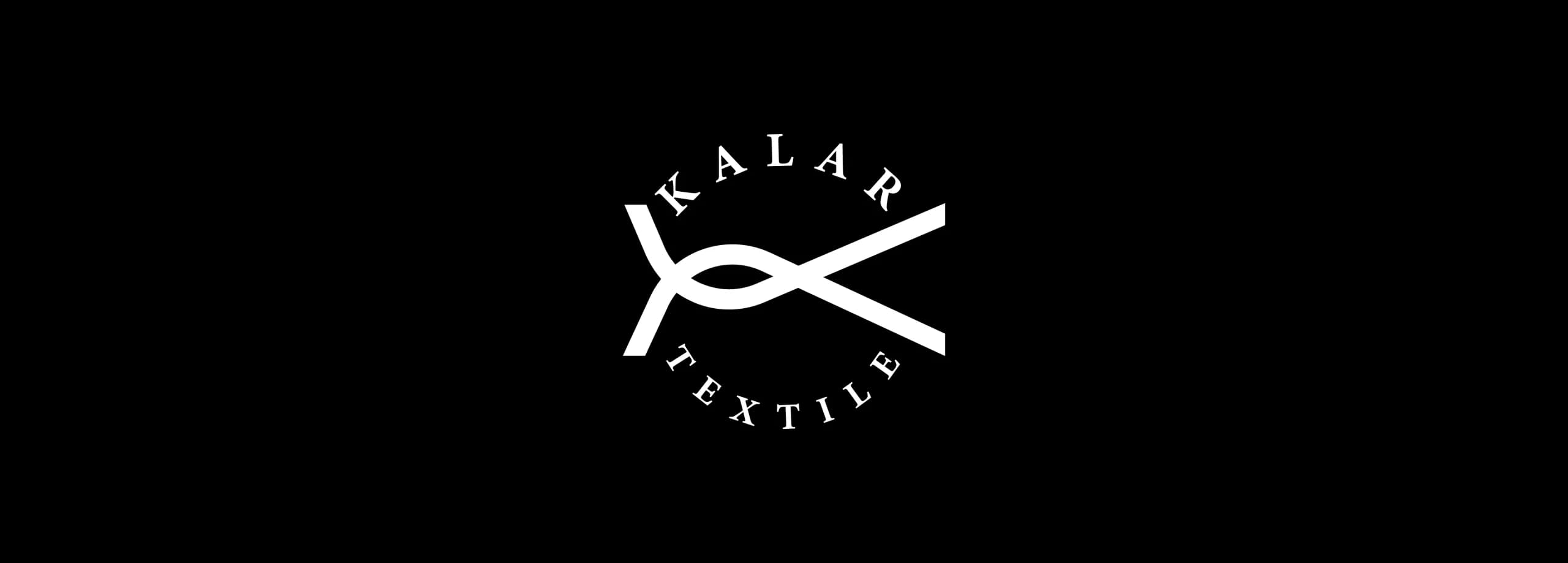 طراحی لوگو برند کالار | KALAR — لوگو روی زمینه تیره