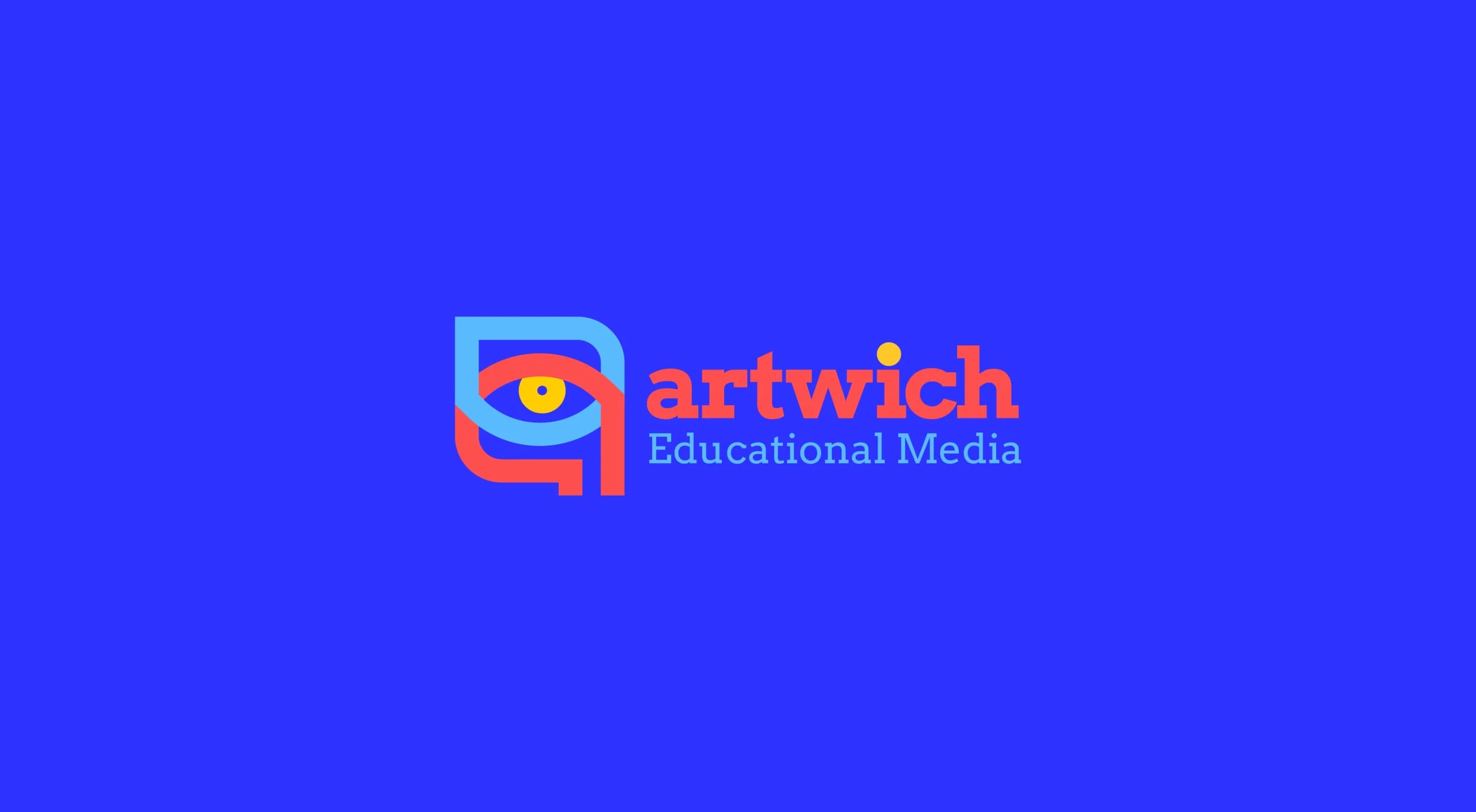 طراحی لوگو برند آرت ویچ | ARTWICH — لوگو روی رنگ سازمانی