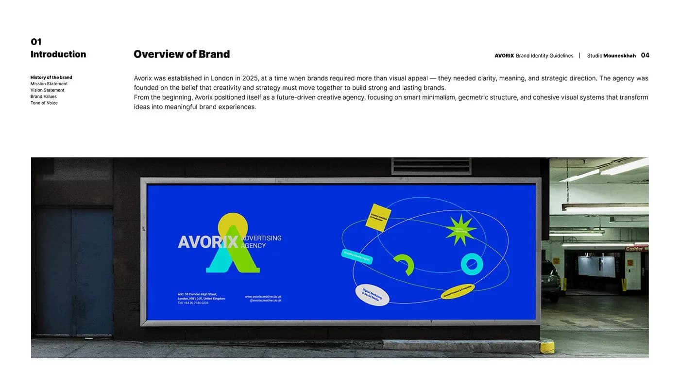 طراحی هویت بصری برند آوریکس | AVORIX — کاربرد