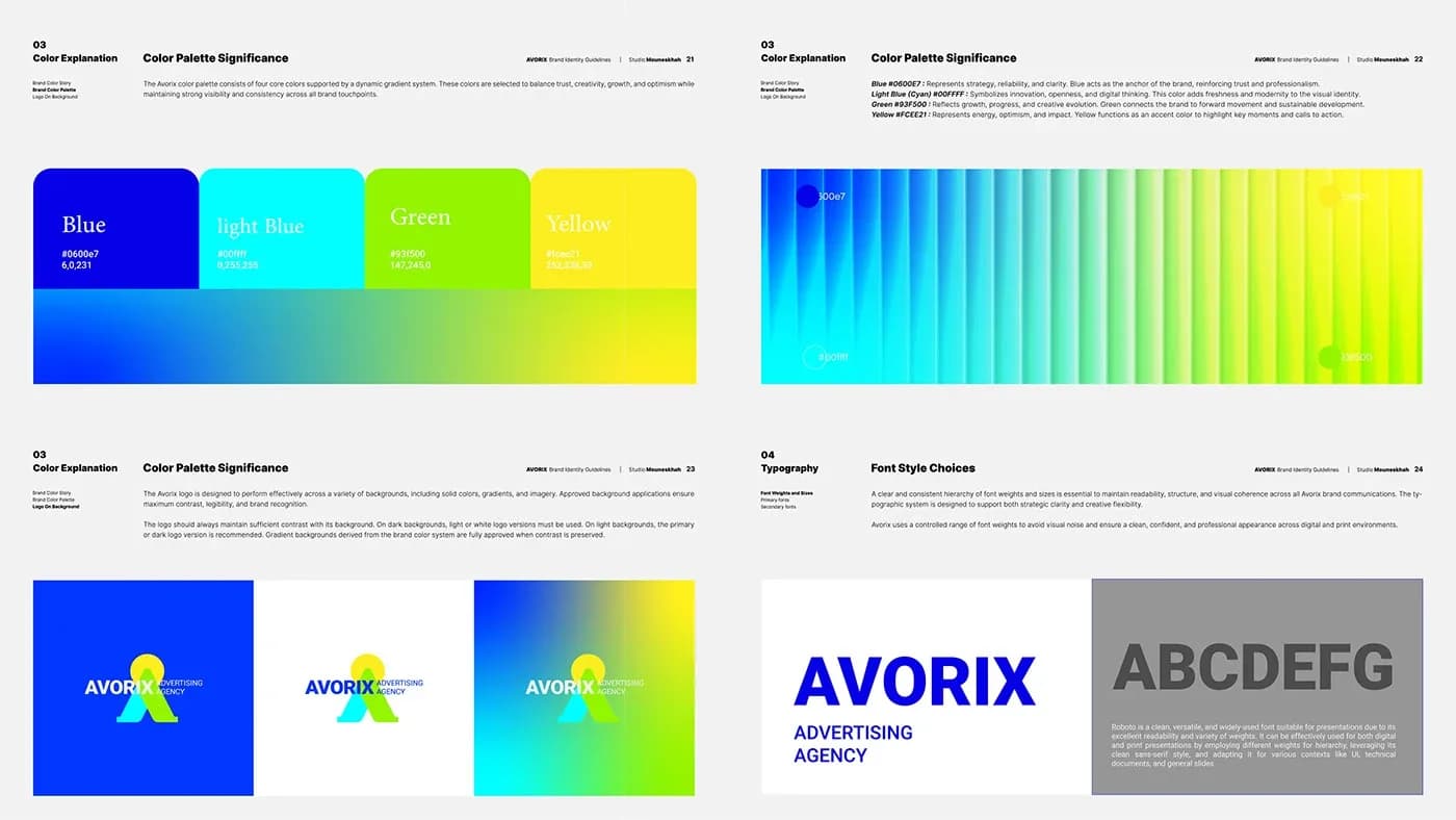 طراحی هویت بصری برند آوریکس | AVORIX — کاربرد