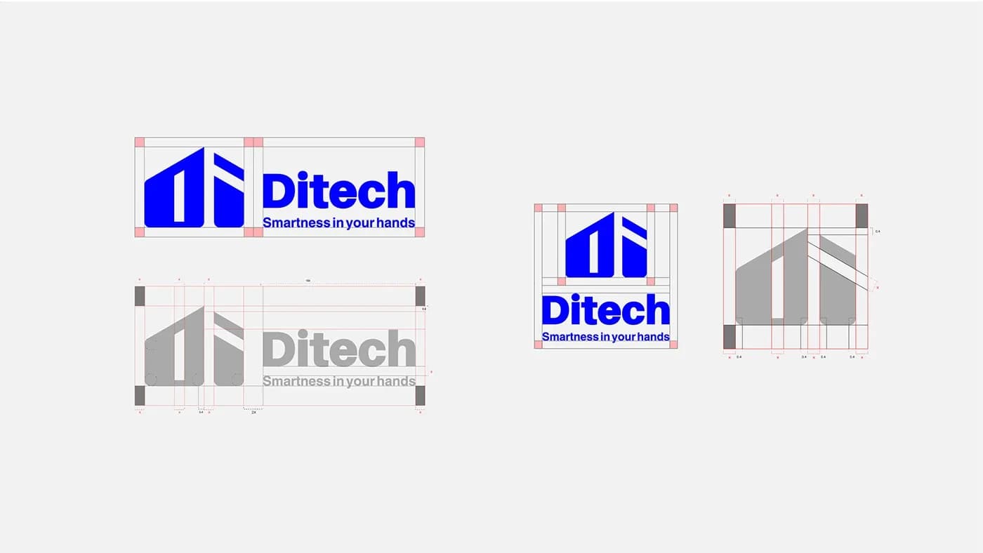 طراحی لوگو برند دیتک | DITECH — کاربرد