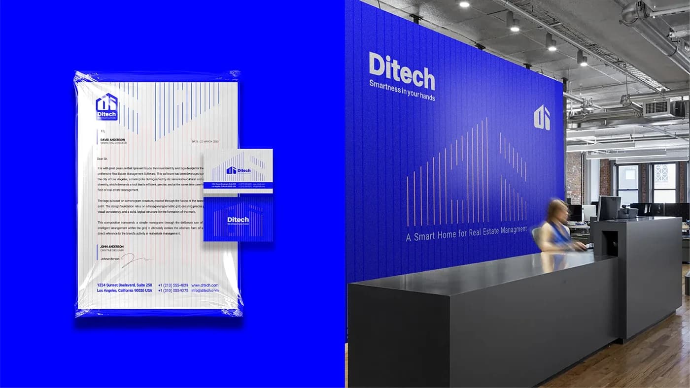 طراحی لوگو برند دیتک | DITECH — کاربرد