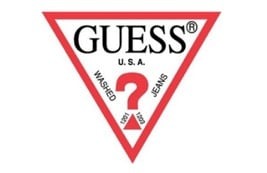 لوگوی مثلثی شرکت Guess