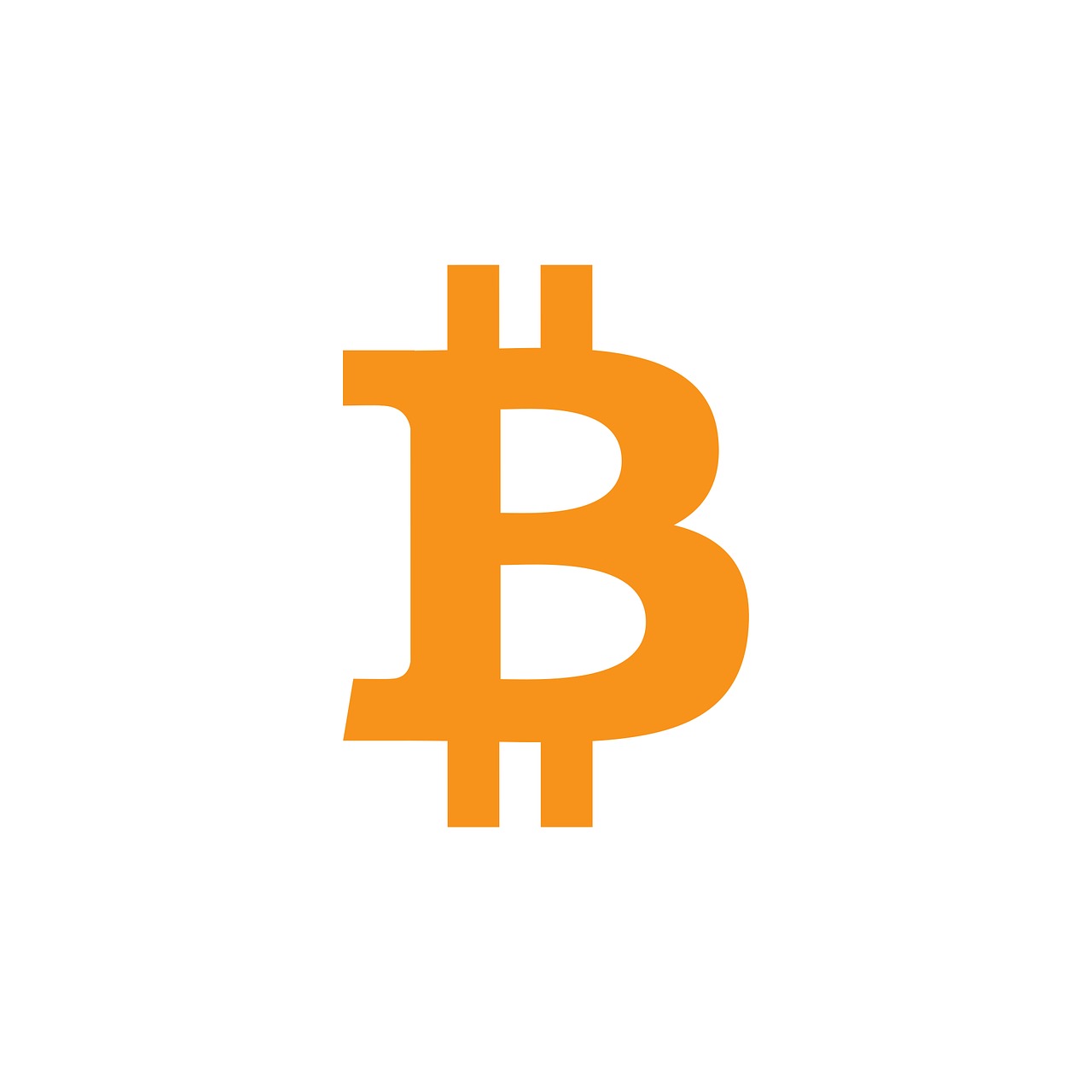 طراحی لوگو با حرف b ارز دیجیتال Bitcoin