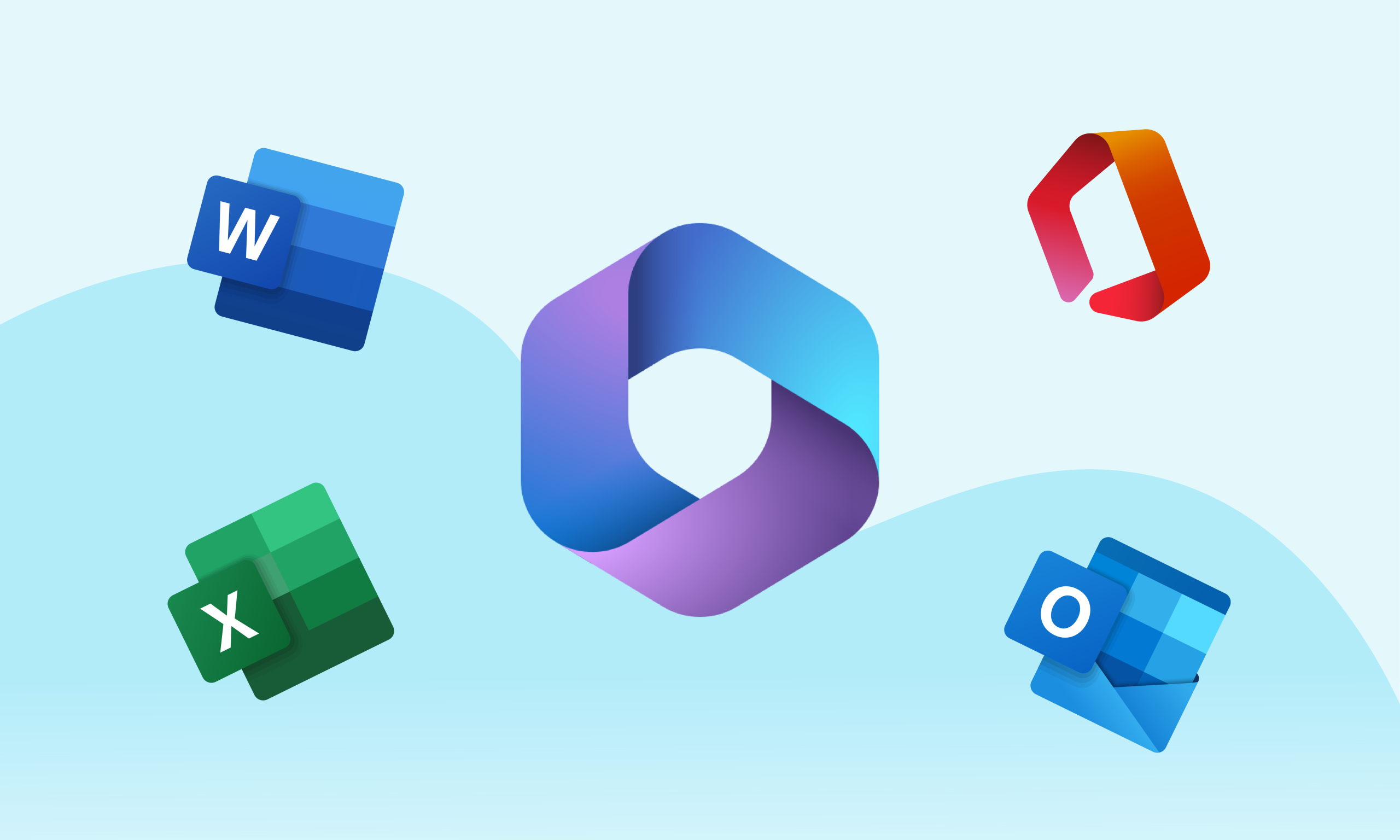 گرادیان لوگو Microsoft
